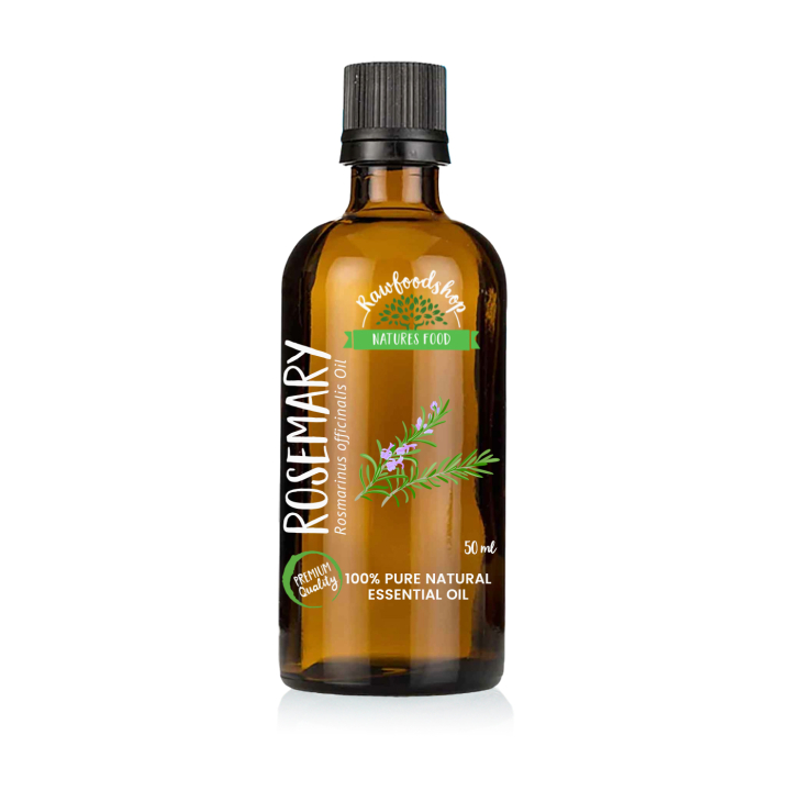 Rosmarin Eterisk Olje 50ml i gruppen Hud & Kropp / Naturlig DIY / Essensielle oljer hos Rawfoodshop Scandinavia AB (PREOUL-05)