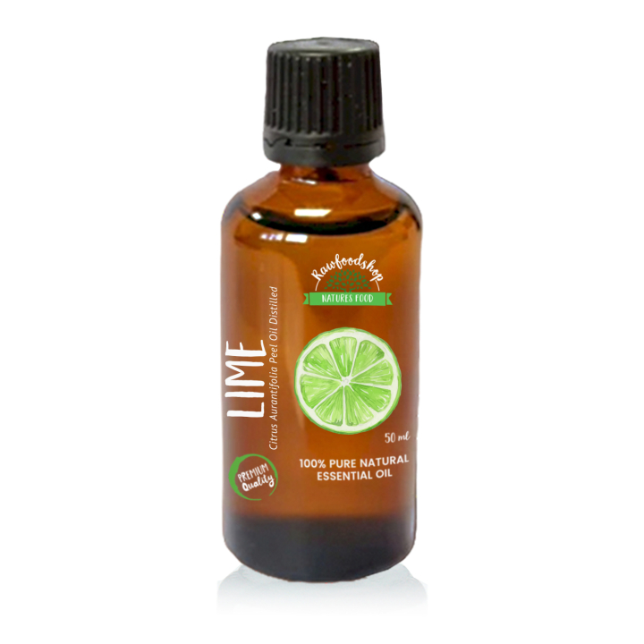 Lime Eterisk Olje 50ml i gruppen Hud & Kropp / Naturlig DIY / Essensielle oljer hos Rawfoodshop Scandinavia AB (PREOUL-29)