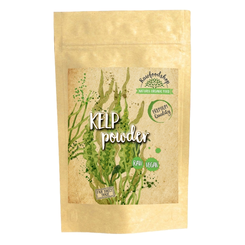 Kelp Pulver Vill 125g i gruppen Råvarer & Drikke / Helsekost / Alger & Tang hos Rawfoodshop Scandinavia AB (RALG100217E)