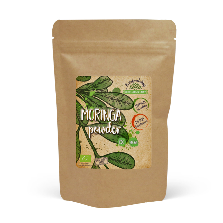 Moringa Pulver ØKO 125g i gruppen Kosttilskudd / Urter & Planter / Urter hos Rawfoodshop Scandinavia AB (RAW00120013)