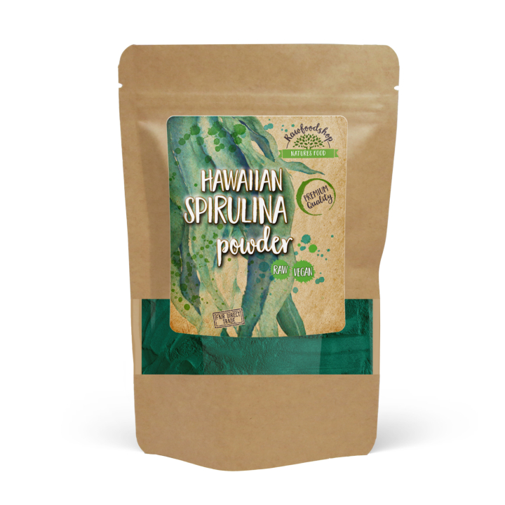 Spirulina Hawaiian 125g i gruppen Råvarer & Drikke / Helsekost / Spirulinapulver hos Rawfoodshop Scandinavia AB (RAW00120015)