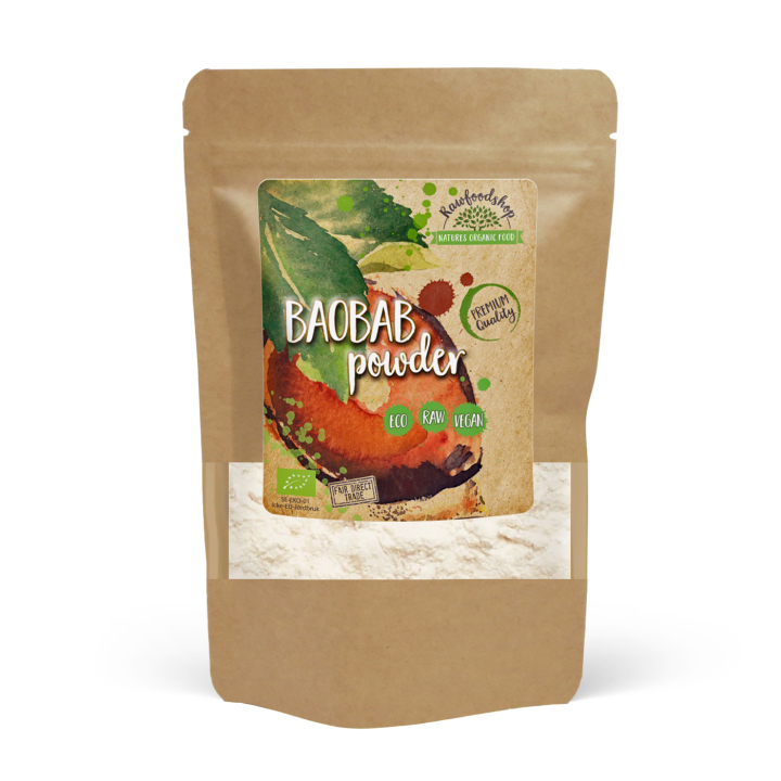 Baobab pulver ØKO 125g i gruppen Råvarer & Drikke / Frukt og bær / Baobab hos Rawfoodshop Scandinavia AB (RAW00220)