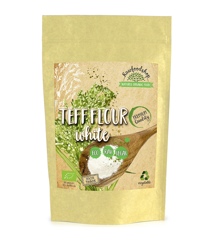 Teffmel Lyst ØKO 500g i gruppen Råvarer & Drikke / Baking / Mel hos Rawfoodshop Scandinavia AB (RAW0025)