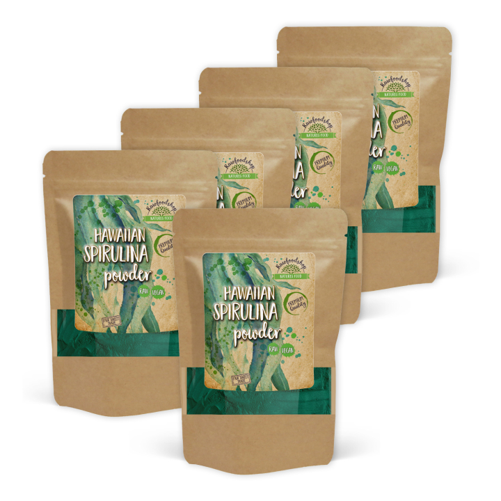 Spirulina Hawaiian 250g x 5 pakker i gruppen Råvarer & Drikke / Helsekost / Spirulinapulver hos Rawfoodshop Scandinavia AB (RAW0035678-SET5)