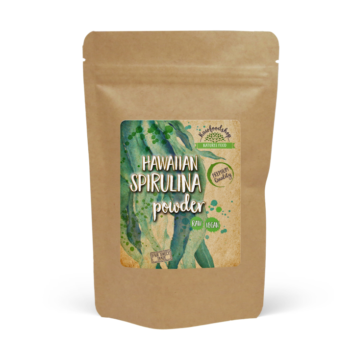 Spirulina Hawaiian 250g i gruppen Råvarer & Drikke / Helsekost / Spirulinapulver hos Rawfoodshop Scandinavia AB (RAW0035678)