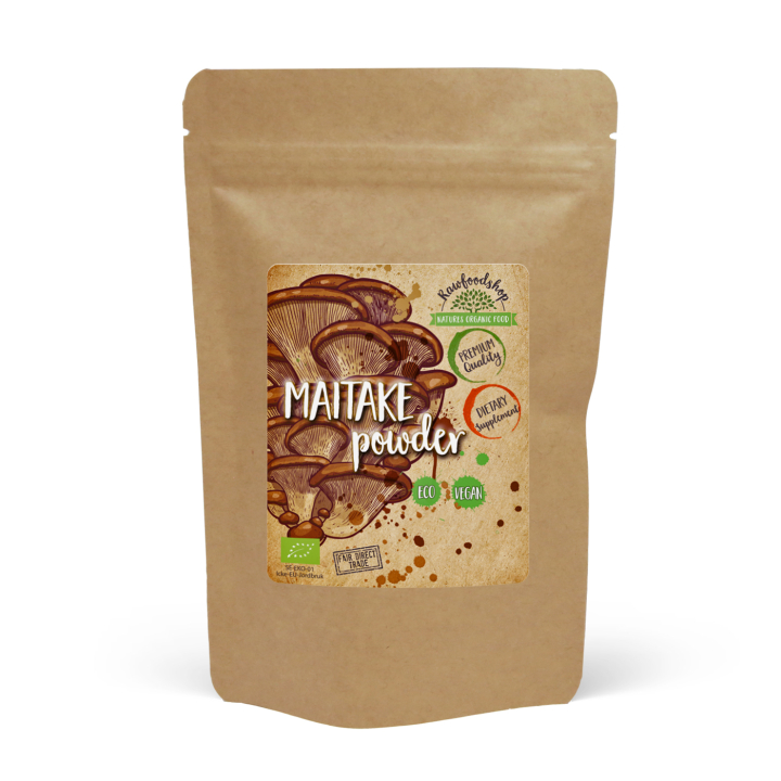 Maitake Pulver ØKO 125g i gruppen Kosttilskudd / Urter & Planter / Sopp hos Rawfoodshop Scandinavia AB (RAW9301)