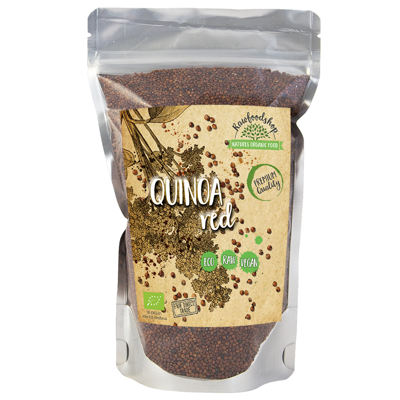 Quinoa Rød ØKO 1kg i gruppen Råvarer & Drikke / Helsekost / Frø hos Rawfoodshop Scandinavia AB (RAW98787981)