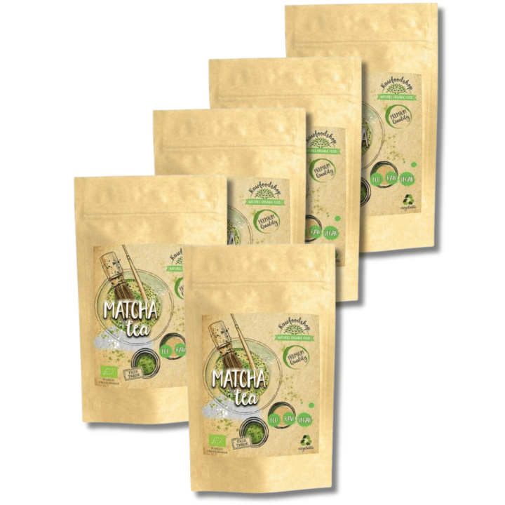 Matcha Te ØKO 125g x 5 pakker i gruppen Helse / Urter, alger & sopp / Te 2 hos Rawfoodshop Scandinavia AB (RAWTE001-SET5)