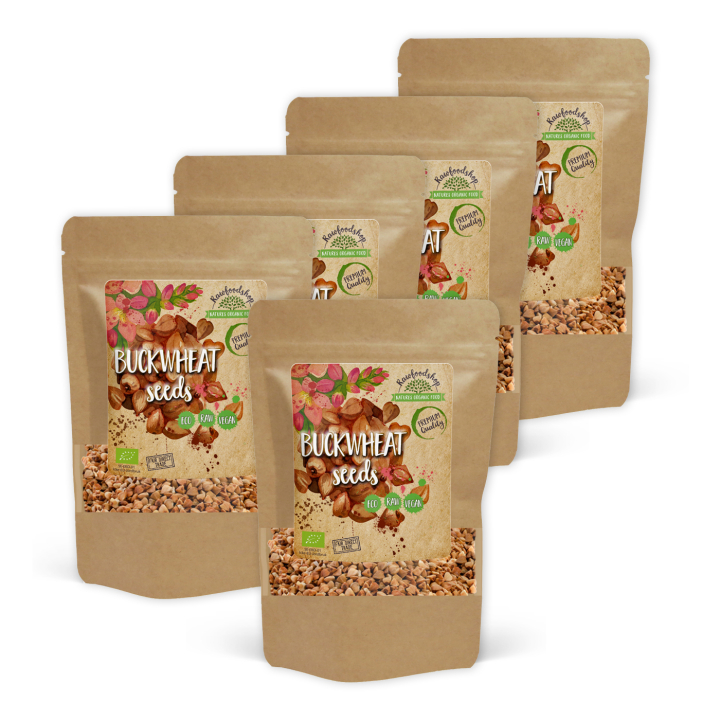 Bokhvete ØKO 1kg x 5 pakker i gruppen OUTLET 20-80% / Helsekost 30-50% / Helsekost 50% hos Rawfoodshop Scandinavia AB (RBON500048E1-SET5)