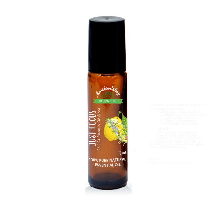 Just Focus Essential Oil Blend Roll On 10ml i gruppen Hud & Kropp / Kropp / Roll on hos Rawfoodshop Scandinavia AB (REBIUL-05)