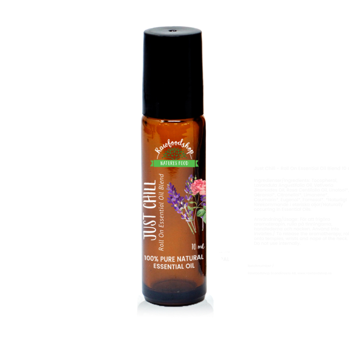 Just Chill Essential Oil Blend Roll On 10ml i gruppen Hud & Kropp / Kropp / Roll on hos Rawfoodshop Scandinavia AB (REBIUL-07)