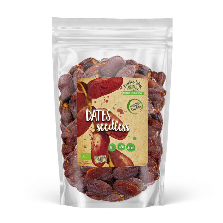 Dadler kjernede ØKO 1kg i gruppen Råvarer & Drikke / Frukt og bær / Dadler hos Rawfoodshop Scandinavia AB (RFRU500356E11)