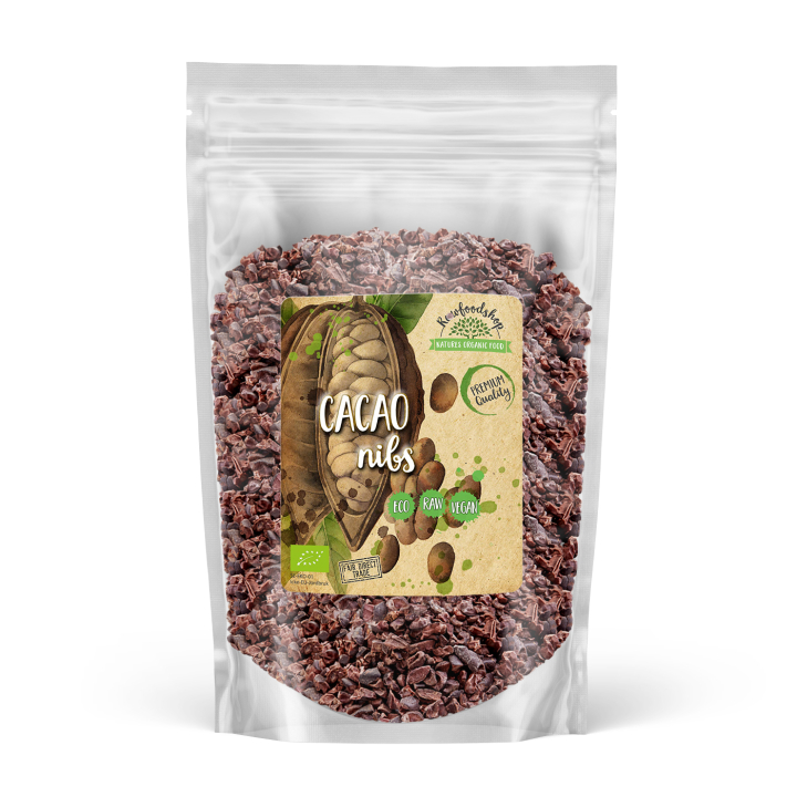 Kakaonibs ØKO 125 g i gruppen Råvarer & Drikke / Baking og matlaging / Kakaoprodukter hos Rawfoodshop Scandinavia AB (RKAK100404E)