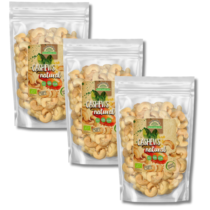 Cashewnøtter Premium RAW ØKO 1kg x 3 pakker i gruppen Råvarer & Drikke / Nøtter / Cashewnøtter hos Rawfoodshop Scandinavia AB (RNOT10002058E-SET3)