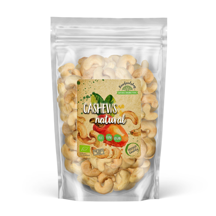 Cashewnøtter Premium RAW ØKO 1kg i gruppen Råvarer & Drikke / Nøtter / Cashewnøtter hos Rawfoodshop Scandinavia AB (RNOT10002058E)