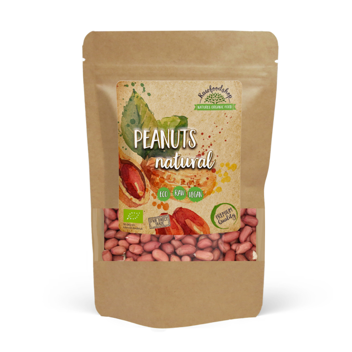 Peanøtter Premium RAW ØKO 200g i gruppen Råvarer & Drikke / Nøtter / Peanøtter hos Rawfoodshop Scandinavia AB (RNOT200400E)