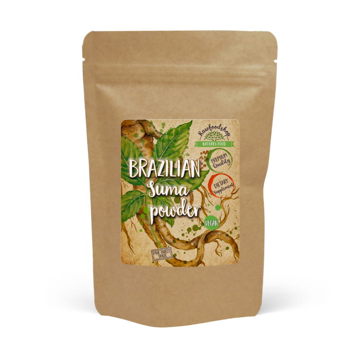 Brasiliansk Suma Pulver 125g i gruppen Helse / Urter, alger & sopp / Urter hos Rawfoodshop Scandinavia AB (RPUL100320L)