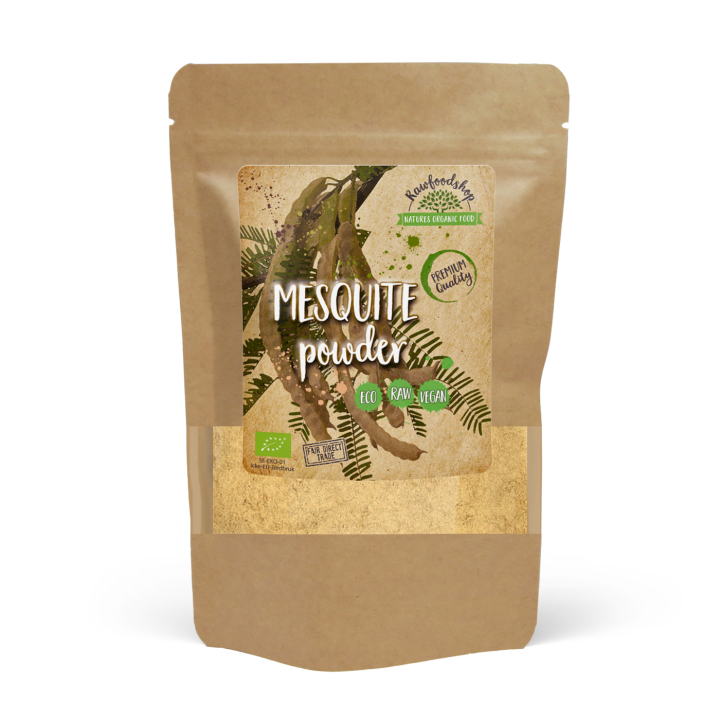 Mesquitepulver ØKO 125g i gruppen Råvarer & Drikke / Baking / Søtning hos Rawfoodshop Scandinavia AB (RPUL100439E)