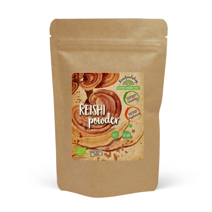 Reishi Sopp Pulver ØKO 125g i gruppen Helse / Urter, alger & sopp / Sopp hos Rawfoodshop Scandinavia AB (RPUL100520E)