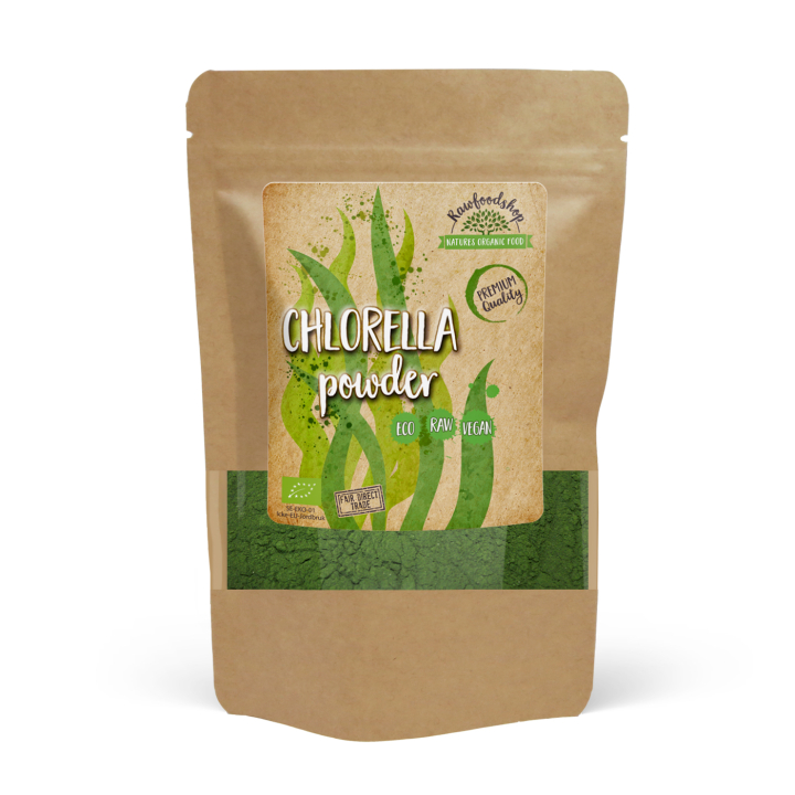 Chlorella Pulver ØKO 125g i gruppen Råvarer & Drikke / Helsekost / Chlorellapulver hos Rawfoodshop Scandinavia AB (RPUL100629E)