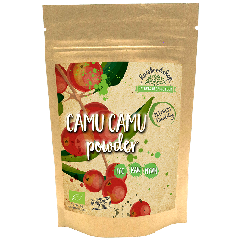 Camu Camu pulver øko 250g i gruppen Råvarer & Drikke / Frukt og bær / Fruktpulver hos Rawfoodshop Scandinavia AB (RPUL250322E)