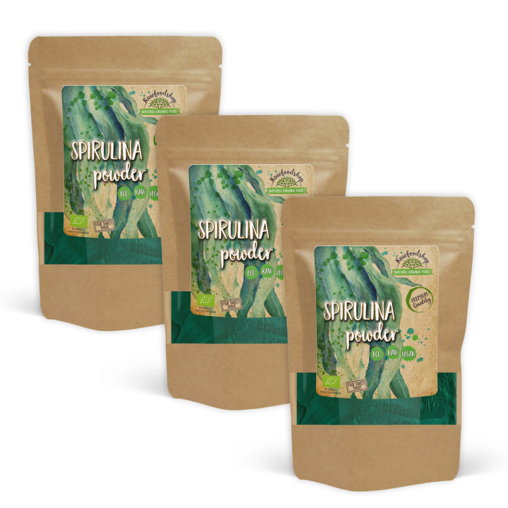 Spirulinapulver ØKO 250g x 3 pakker i gruppen Råvarer & Drikke / Helsekost / Spirulinapulver hos Rawfoodshop Scandinavia AB (RPUL250514E-SET3)