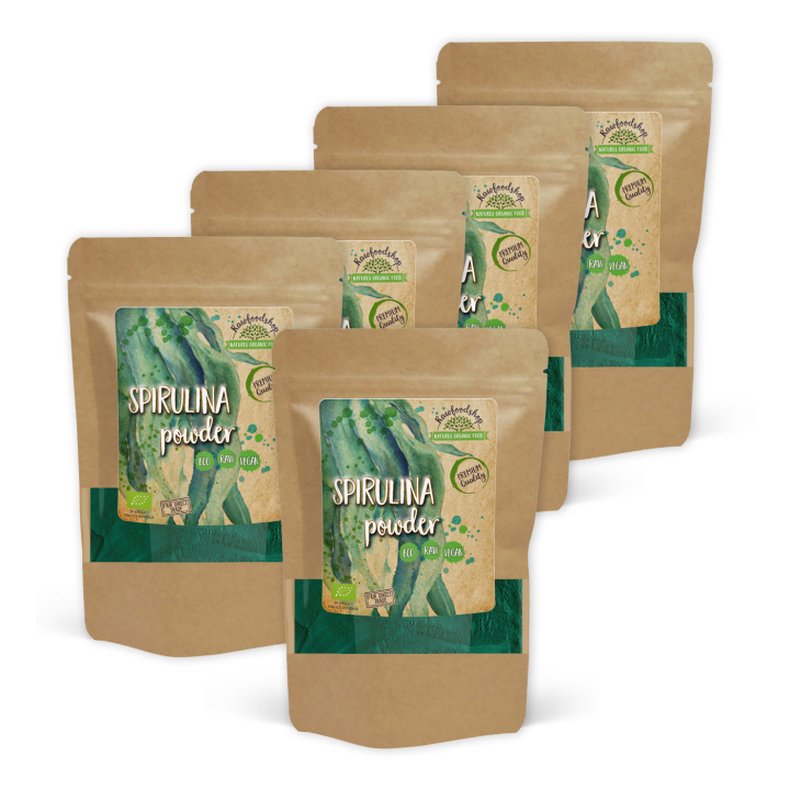 Spirulinapulver ØKO 250g x 5 pakker i gruppen Råvarer & Drikke / Helsekost / Spirulinapulver hos Rawfoodshop Scandinavia AB (RPUL250514E-SET5)