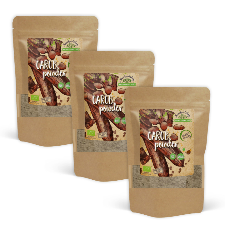 Carobpulver ØKO 1kg x 3 pakker i gruppen Råvarer & Drikke / Baking / Kakaoprodukter hos Rawfoodshop Scandinavia AB (RPUL500324E1-SET3)