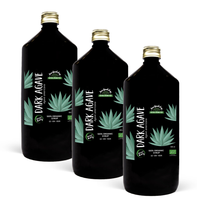 Agavesirup Mørk ØKO 1000ml x 3 flasker i gruppen Råvarer & Drikke / Baking / Sirup hos Rawfoodshop Scandinavia AB (RSOT500300E1-SET3)