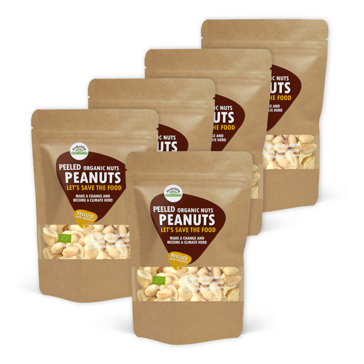 Peanøtter Skrellet RAW ØKO 1kg 5stk pakke i gruppen Råvarer & Drikke / Nøtter / Peanøtter hos Rawfoodshop Scandinavia AB (SF3409SET)