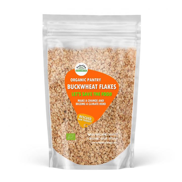 Bokhvete flakes ØKO 1kg i gruppen Råvarer & Drikke / Baking / Korn og flak hos Rawfoodshop Scandinavia AB (SFAB0441)