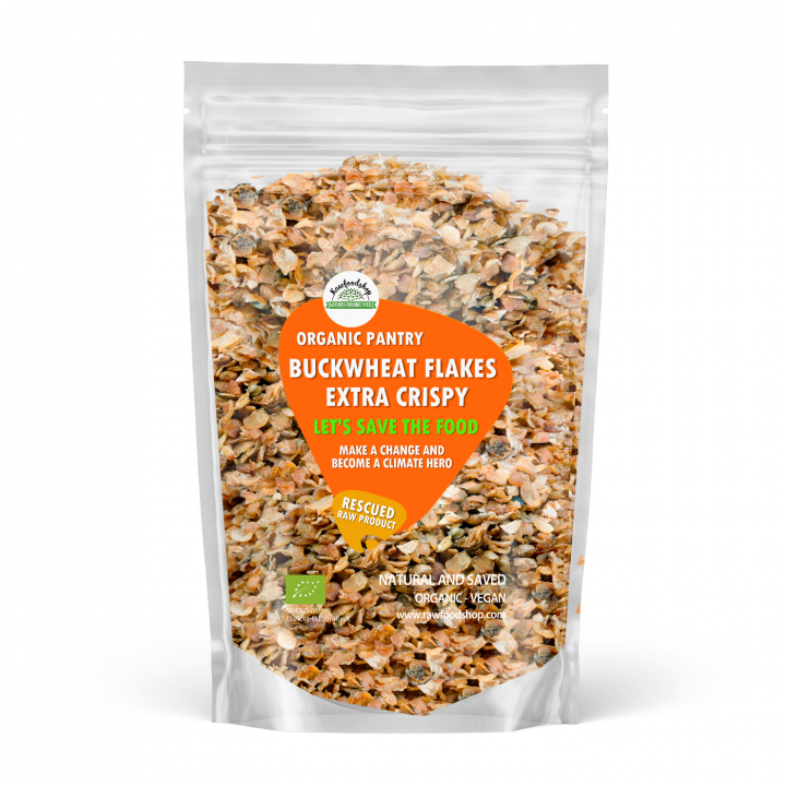 Bokhvete flakes Sprø ØKO 500g i gruppen Råvarer & Drikke / Baking / Korn og flak hos Rawfoodshop Scandinavia AB (SFBFK205)