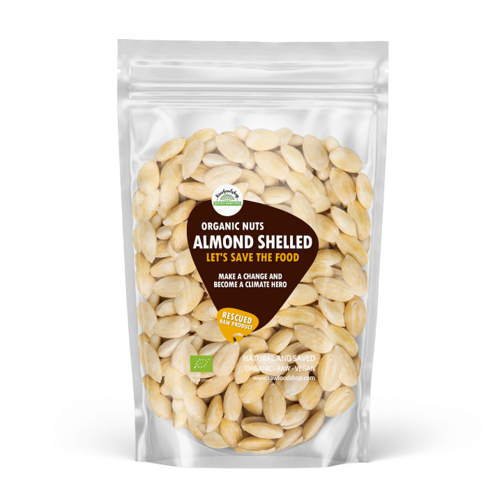 Mandler Skrellet RAW ØKO 1kg i gruppen Råvarer & Drikke / Nøtter / Mandel hos Rawfoodshop Scandinavia AB (SFMASK2)