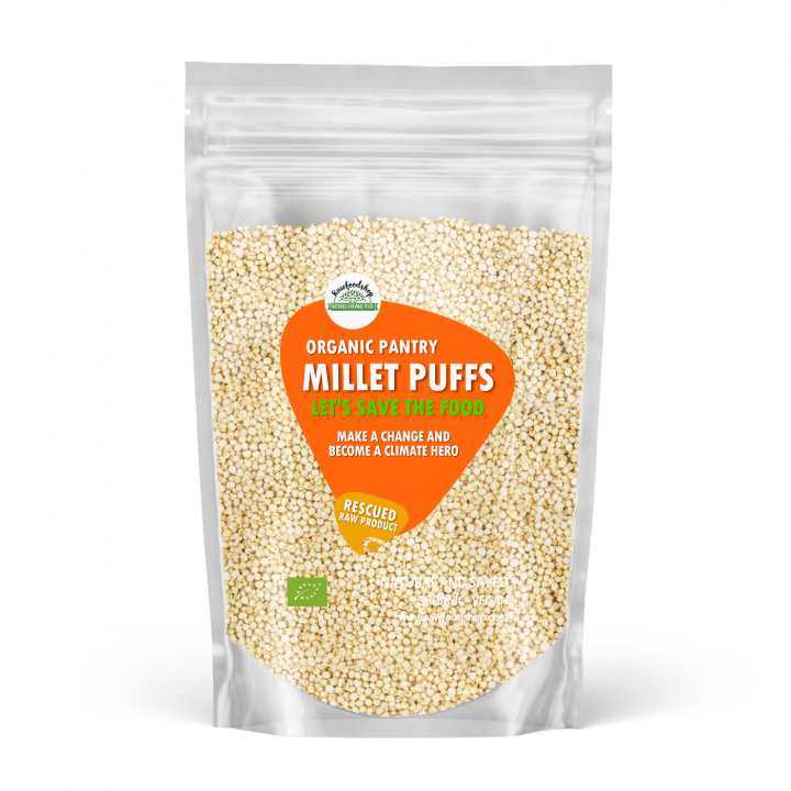 Hirsepuffer ØKO 500g i gruppen OUTLET 20-80% / Baking 20-50% / Baking 40% hos Rawfoodshop Scandinavia AB (SFRAW988909071)