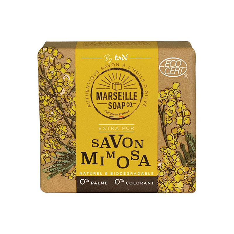 Fast Marseille Såpe 100g Mimosa i gruppen Hud & Kropp / Kropp / Håndsåpe hos Rawfoodshop Scandinavia AB (TADSOLIDM4963)