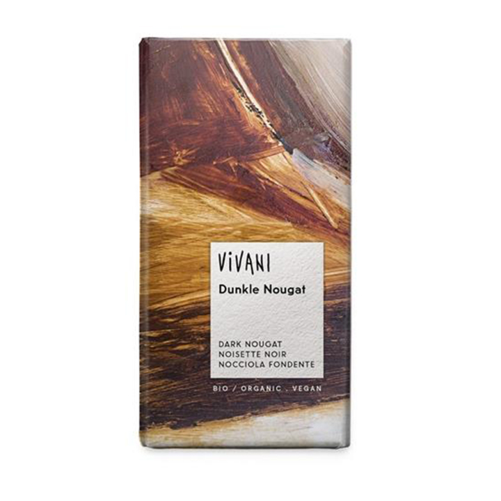 Vivani Dark Nougat ØKO 100G i gruppen Råvarer & Drikke / Godteri og sjokolade / Sjokolade og bars hos Rawfoodshop Scandinavia AB (VIV9875694301)