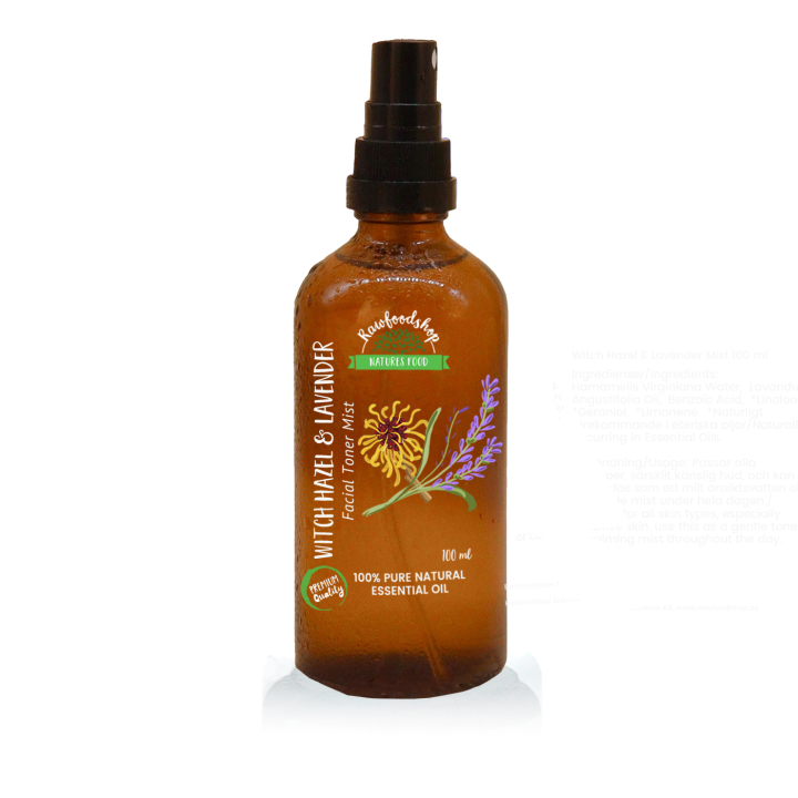 Witch Hazel & Lavender Mist 100ml i gruppen Hud & Kropp / Ansikte / Ansiktsvann hos Rawfoodshop Scandinavia AB (WSPUL-02)