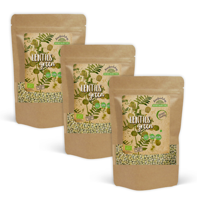 Linser Grønne ØKO 1kg x 3 pakker