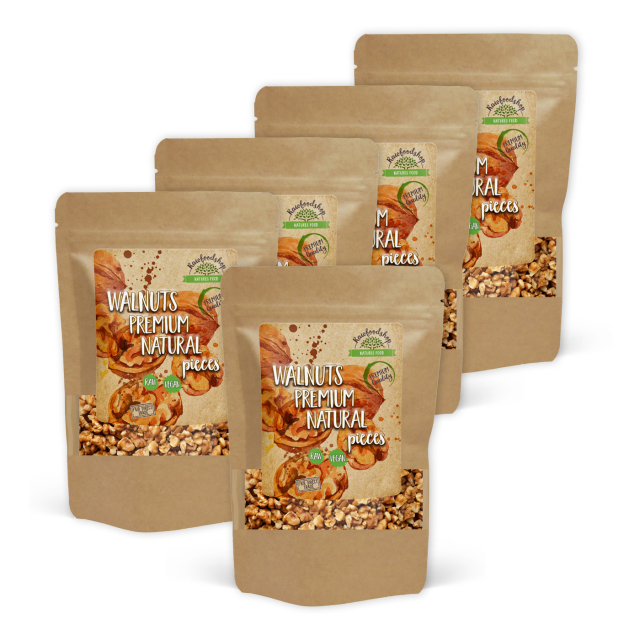 Valnøtter i biter Premium RAW 750g x 5 pakker