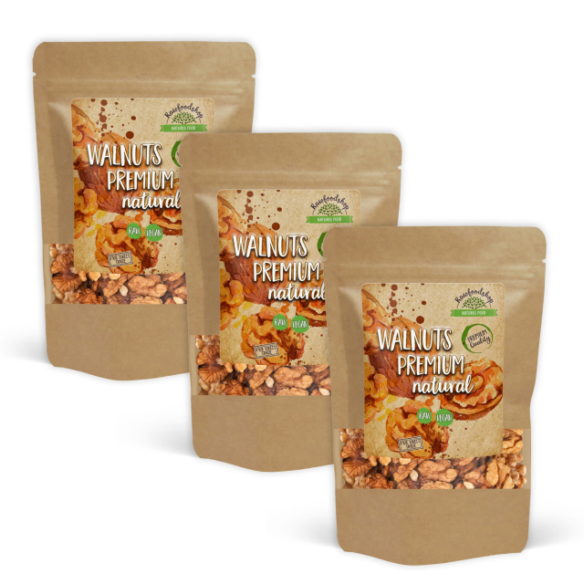 Valnøtter Premium RAW 500g x 3 pakker