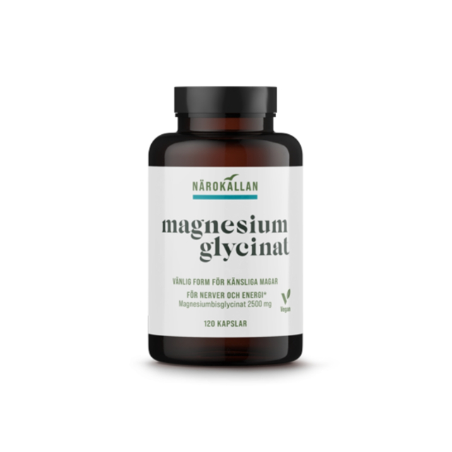 Magnesiumglycinat 120 kapsler