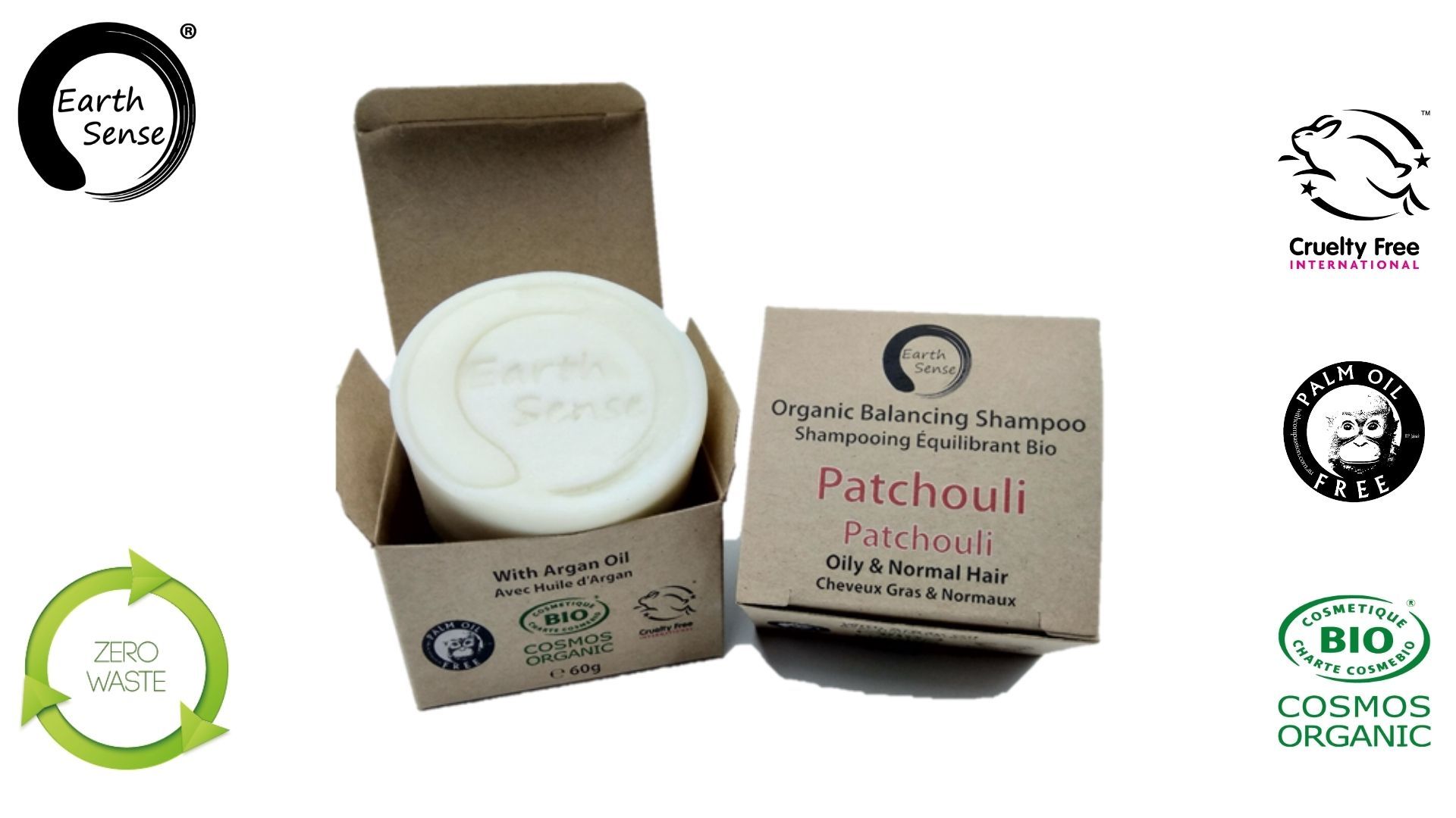 Earth Sense Shampoo Cake Patchouli 60g