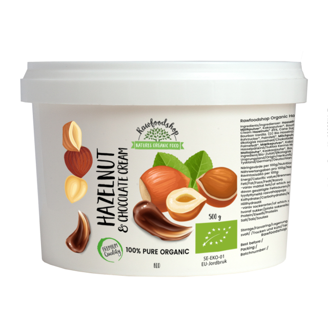 Hasselnøtt og Sjokolade Krem ØKO 500g