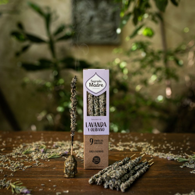 Lavendel & Frankincense røkelsespinner 9 stk