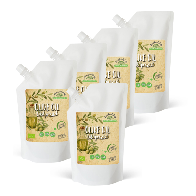 Olivenolje kaldpresset ØKO 500ml x 5 pakker