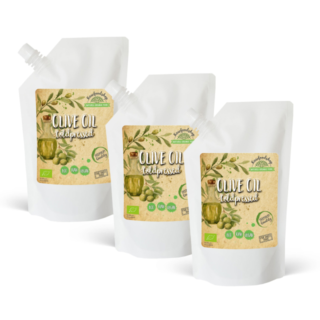 Olivenolje kaldpresset ØKO 1000ml x 3 pakker