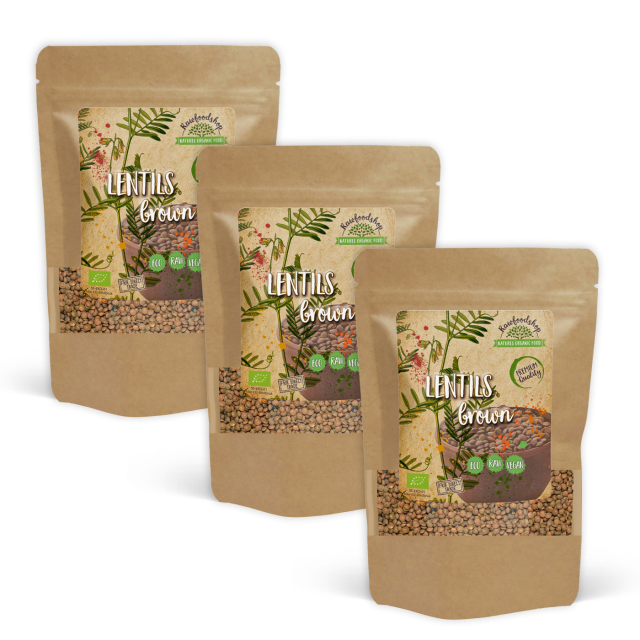 Linser Brune ØKO 500g x 3 pakker