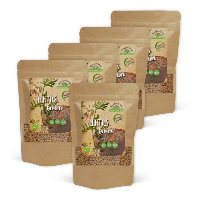 Linser Brune ØKO 500g x 5 pakker