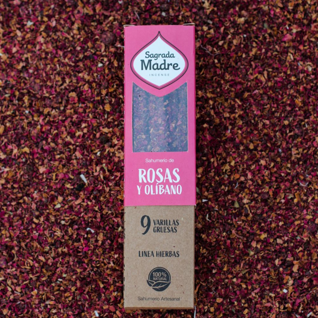 Roser og røkelse røkelsespinner 9 stk