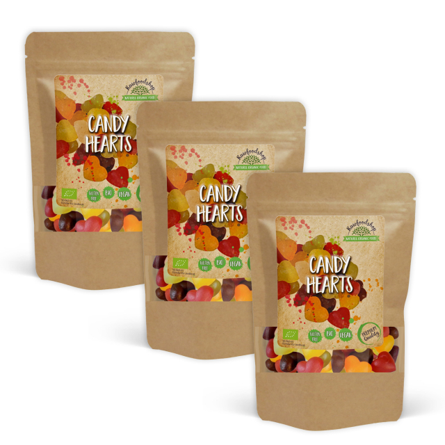 Godis-hjerter ØKO 100g x 3 pakker